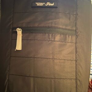 Victoria's Secret Pink Black Backpack insulated Lunchbag